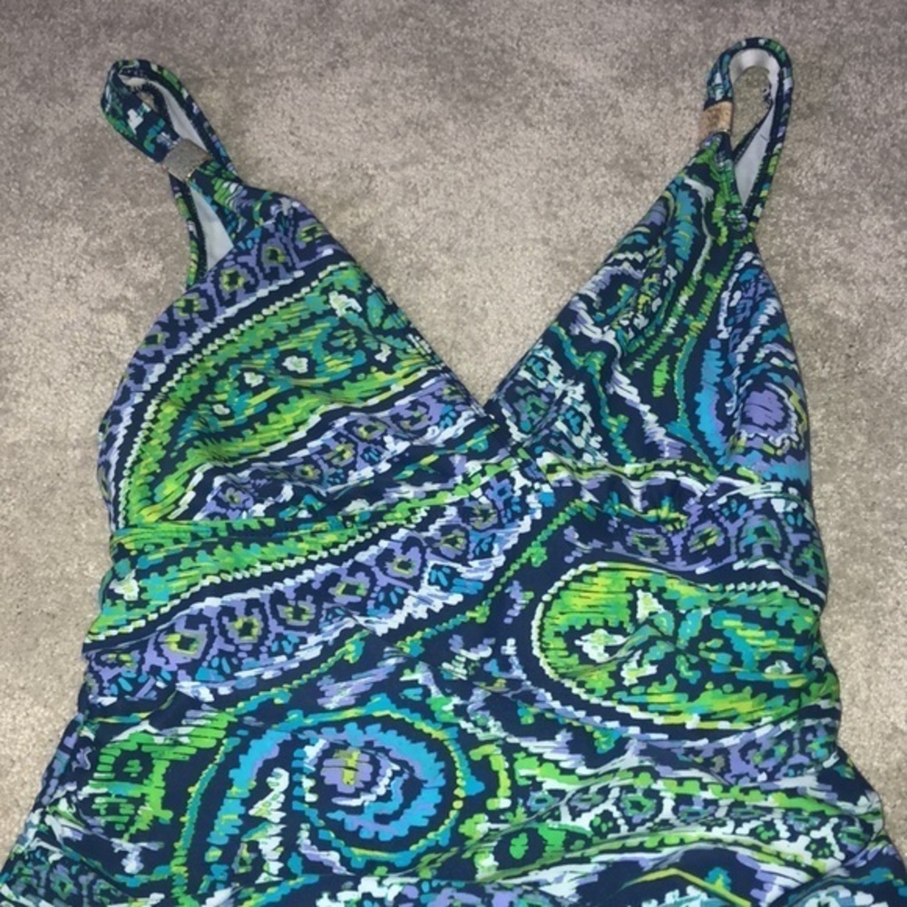 Lauren Ralph Lauren One Piece Swimsuit Small - Picture 3 of 16